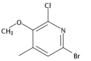 2-氯-3-甲氧基-4-甲基-6-溴吡啶