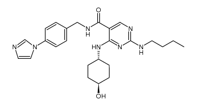 5-​Pyrimidinecarboxamid​e, 2-​(butylamino)​-​4-​[(trans-​4-​hydroxycyclohexyl)​amino]​-​N-​[[4-​(1H-​imidazol-​1-​yl)​phenyl]​methyl]​-