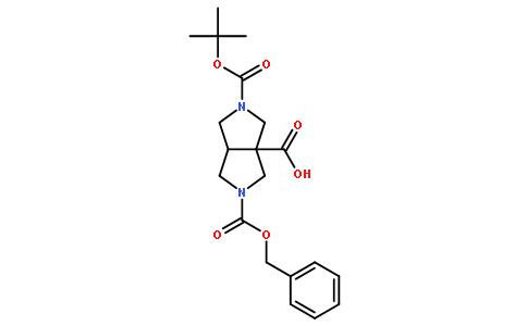 (3As,6as)-2-((苄氧基)羰基)-5-(叔丁氧基羰基)八氢吡咯并[3,4-c]吡咯-3a-羧酸