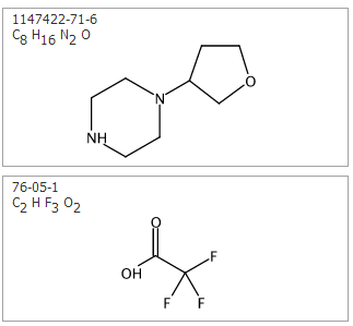 1-(Tetrahydrofuran-3-yl)piperazine bis(2,2,2-trifluoroacetate)