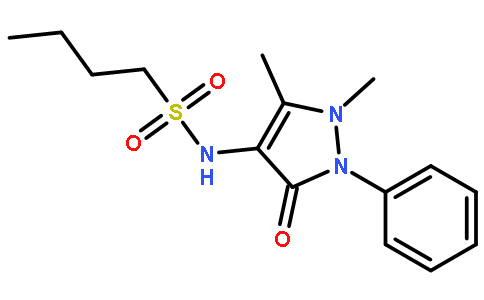 N-(2,3-二氢-1,5-二甲基-3-氧代-2-苯基-1H-吡唑-4-基)-1-丁烷磺酰胺
