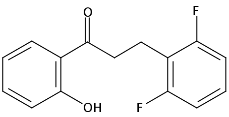 3-[2,6-bis(fluoranyl)phenyl]-1-(2-hydroxyphenyl)propan-1-one