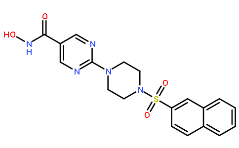 N-羟基-2-[4-(2-萘磺酰基)-1-哌嗪]-5-嘧啶羧酰胺