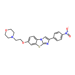 7-(2-吗啉-4-基-乙氧基)-2-(4-硝基苯基)咪唑并[2,1-b][1,3]-苯并噻唑