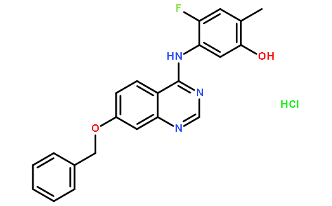 5-((7-苄氧基喹唑啉-4-基 )氨基)-4-氟-2-甲基苯酚盐酸盐