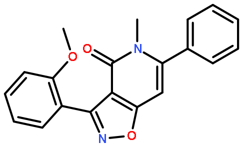 3-(2-甲氧基苯基)-5-甲基-6-苯基异噁唑并[4,5-c]吡啶-4(5h)-酮