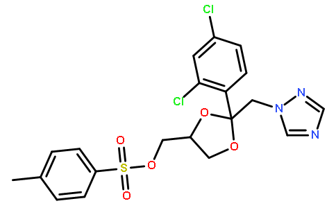 cis-[2-(2,4-二氯苯基)-2-(1H-1,2,4-三唑-1-基甲基)-1,3-二氧戊环-4-基]甲基对甲苯磺酸酯