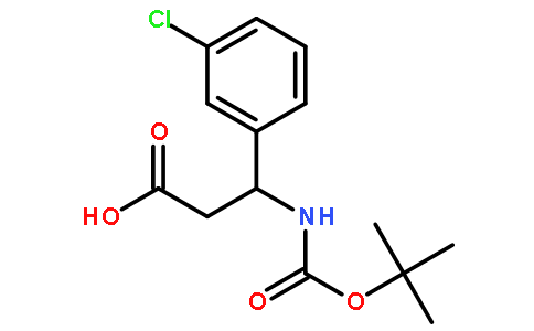 BOC-(S)-3-氨基-3-(3-氯苯基)-丙酸