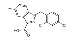 1-[(2,4-dichlorophenyl)methyl]-5-methylindazole-3-carboxylic acid