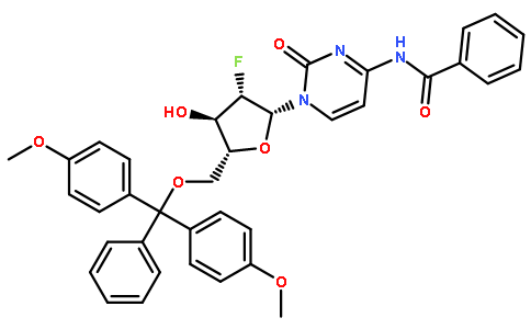 N-[1-[5-O-[二(4-甲氧基苯基)苯甲基]-2-脱氧-2-氟-beta-D-阿拉伯呋喃糖基]-1,2-二氢-2-氧代-4-嘧啶基]苯甲酰胺