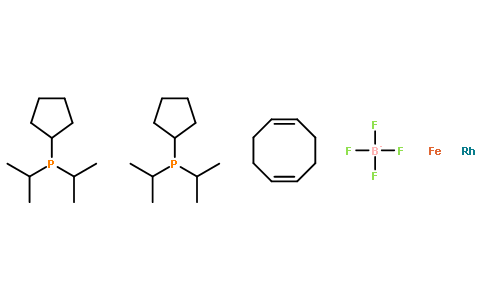 1,1'-双(二异丙基膦)二茂铁(1,5-环辛二烯)RHODIUM (I) TETRAFLUOROBORATE