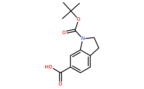 1-{[(2-Methyl-2-propanyl)oxy]carbonyl}-6-indolinecarboxylic acid