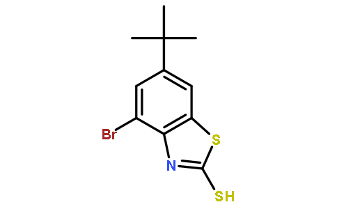 4-溴-6-叔丁基-2-疏基苯并噻唑