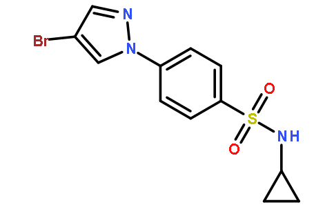 N-环丙基-4-(4-溴吡唑-1-基)苯磺酰胺