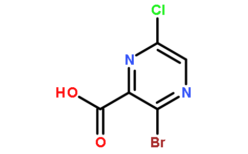 3-溴-6-氯吡嗪-2-羧酸