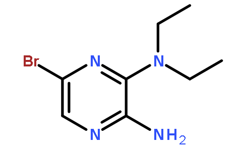 2-氨基-5-溴-3-(二乙胺基)吡嗪