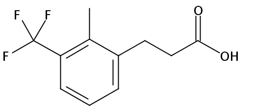 3-[2-methyl-3-(trifluoromethyl)phenyl]propanoic acid