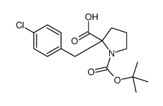 (2S)-2-[(4-chlorophenyl)methyl]-1-[(2-methylpropan-2-yl)oxycarbonyl]pyrrolidine-2-carboxylic acid