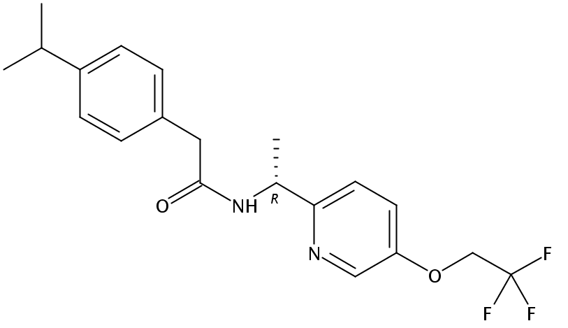 (R)-2-(4-异丙基苯基)-N-(1-(5-(2,2,2-三氟乙氧基)吡啶-2-基)乙基)乙酰胺