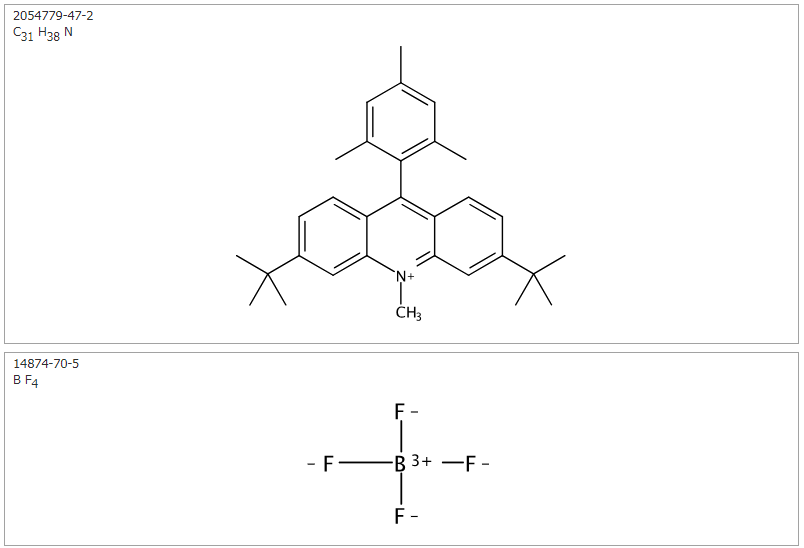3,6-二叔丁基-9-间 - 甲基-10-甲基吖啶-10-四氟硼酸盐