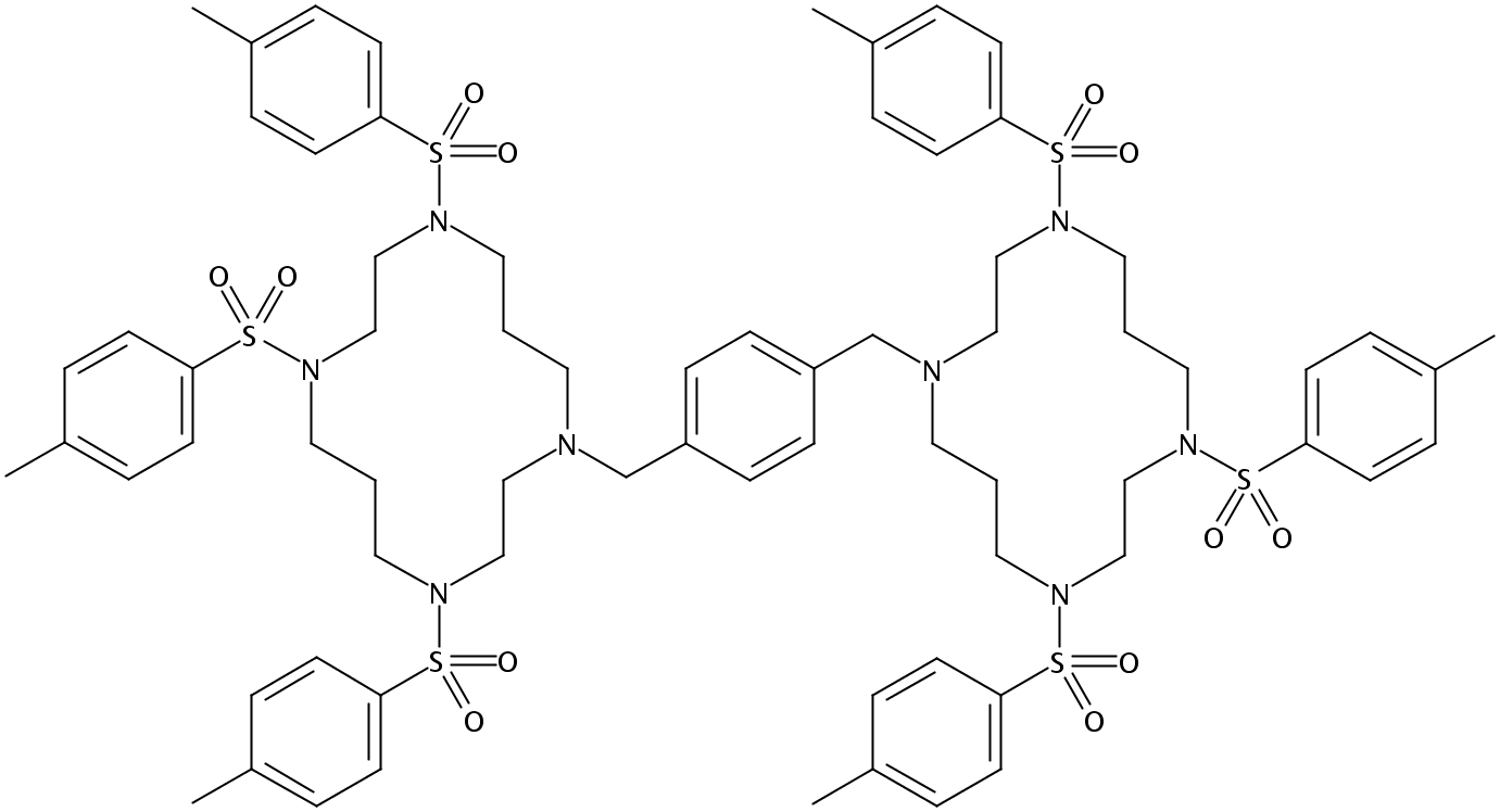 1,1'-[1,4-亚苯基双(亚甲基)]双[4,8,11-三[(4-甲基苯基)磺酰基]-1,4,8,11-四氮杂环十四烷