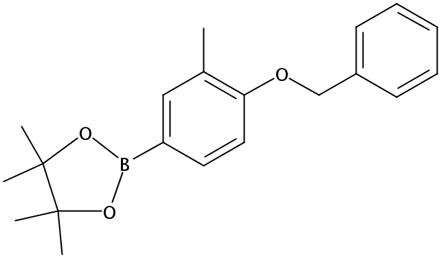 2-(4-(苄氧基)-3-甲基苯基)-4,4,5,5-四甲基-1,3,2-二噁硼烷