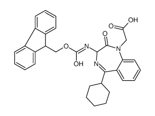 (9ci)-5-环己基-3-[[(9h-芴-9-基甲氧基)羰基]氨基]-2,3-二氢-2-氧代-1H-1,4-苯并二氮杂卓-1-乙酸