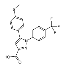 5-(4-methylsulfanylphenyl)-1-[4-(trifluoromethyl)phenyl]pyrazole-3-carboxylic acid