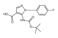 1-(4-fluorophenyl)-5-[(2-methylpropan-2-yl)oxycarbonylamino]pyrazole-4-carboxylic acid
