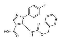 1-(4-fluorophenyl)-5-(phenylmethoxycarbonylamino)pyrazole-4-carboxylic acid