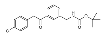 tert-butyl N-[[3-[2-(4-chlorophenyl)acetyl]phenyl]methyl]carbamate