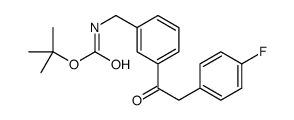 tert-butyl N-[[3-[2-(4-fluorophenyl)acetyl]phenyl]methyl]carbamate