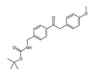 tert-butyl N-[[4-[2-(4-methoxyphenyl)acetyl]phenyl]methyl]carbamate