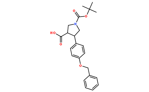 4-(4-苄氧基-苯基)-吡咯烷-1,3-二羧酸 1-叔丁酯