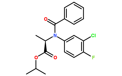 Isopropyl N-benzoyl-N-(3-chloro-4-fluorophenyl)-D-alaninate