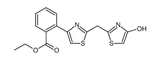 Benzoic acid, 2-[2-[(4-hydroxy-2-thiazolyl)methyl]-4-thiazolyl]-, ethyl ester