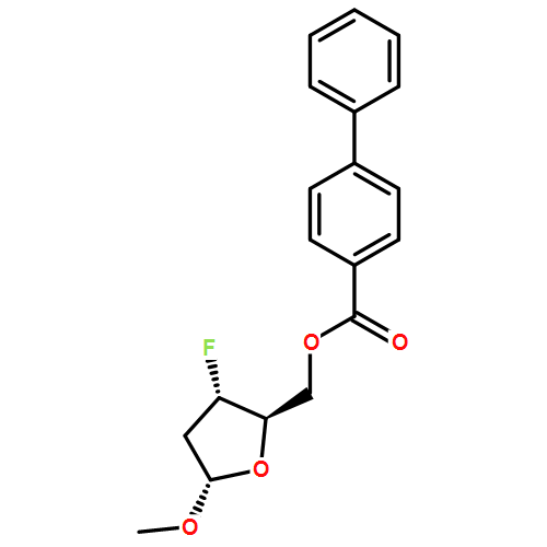 甲基-2,3-二脱氧-3-氟-5-O-(4-苯基苯甲酰基)-alpha-D-赤式戊呋喃糖苷