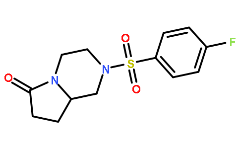 2-(4-fluorophenyl)sulfonyl-1,3,4,7,8,8a-hexahydropyrrolo[1,2-a]pyrazin-6-one