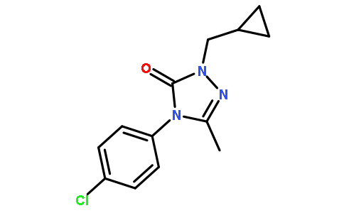 4-(4-氯苯基)-1-(环丙基甲基)-3-甲基-1H-1,2,4-噻唑-5(4H)-酮