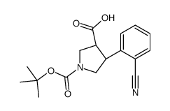 (3R,4S)-4-(2-cyanophenyl)-1-[(2-methylpropan-2-yl)oxycarbonyl]pyrrolidine-3-carboxylic acid