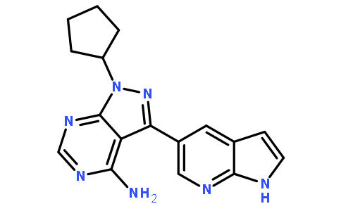 1-环戊基-3-(1H-吡咯并[2,3-b]吡啶-5-基)-1H-吡唑并[3,4-d]嘧啶-4-胺