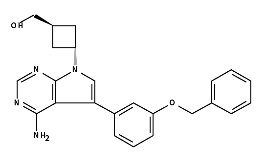 (反式-3-(4-氨基-5-(3-(苄氧基)苯基)-7h-吡咯并[2,3-d]嘧啶-7-基)环丁基)甲醇