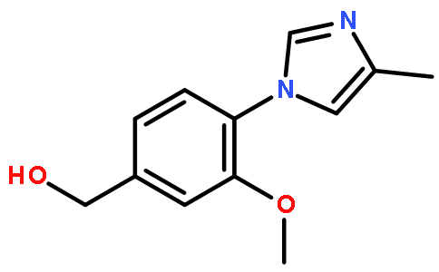 (3-甲氧基-4-(4-甲基-1H-咪唑-1-基)苯基)甲醇