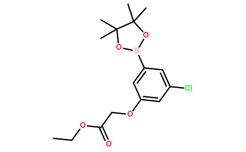 3-氯-5-(乙氧基羰基甲氧基)苯硼酸频那醇酯