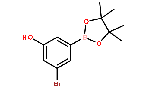 3-溴-5-羟基苯硼酸频那醇酯