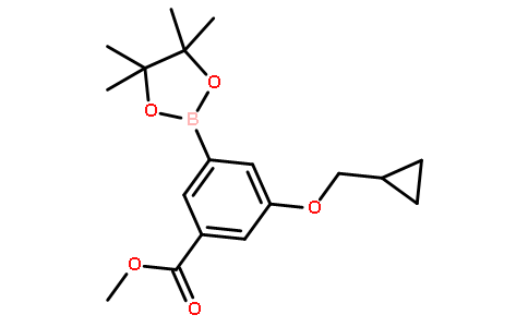 3-甲氧基羰基-5-(环丙基甲氧基)苯硼酸频那醇酯