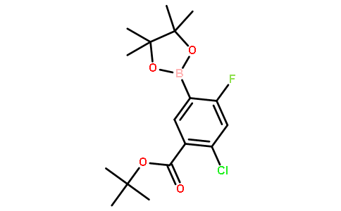 5-(叔丁氧基羰基)-4-氯-2-氟苯硼酸频那醇酯