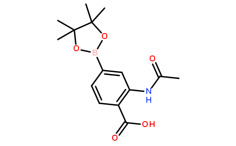 2-乙酰氨基-4-(4,4,5,5-四甲基-1,3,2-二噁硼烷-2-基)苯甲酸