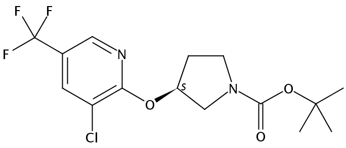 (S)-tert-Butyl 3-((3-chloro-5-(trifluoromethyl)pyridin-2-yl)oxy)pyrrolidine-1-carboxylate