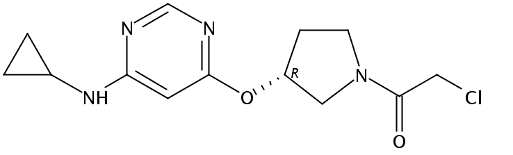(R)-2-Chloro-1-(3-((6-(cyclopropylamino)pyrimidin-4-yl)oxy)pyrrolidin-1-yl)ethanone